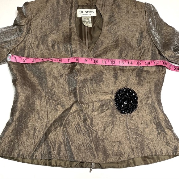 J.R. Nites by Carol Lin Women’s Blazer Jacket - Picture 3 of 11